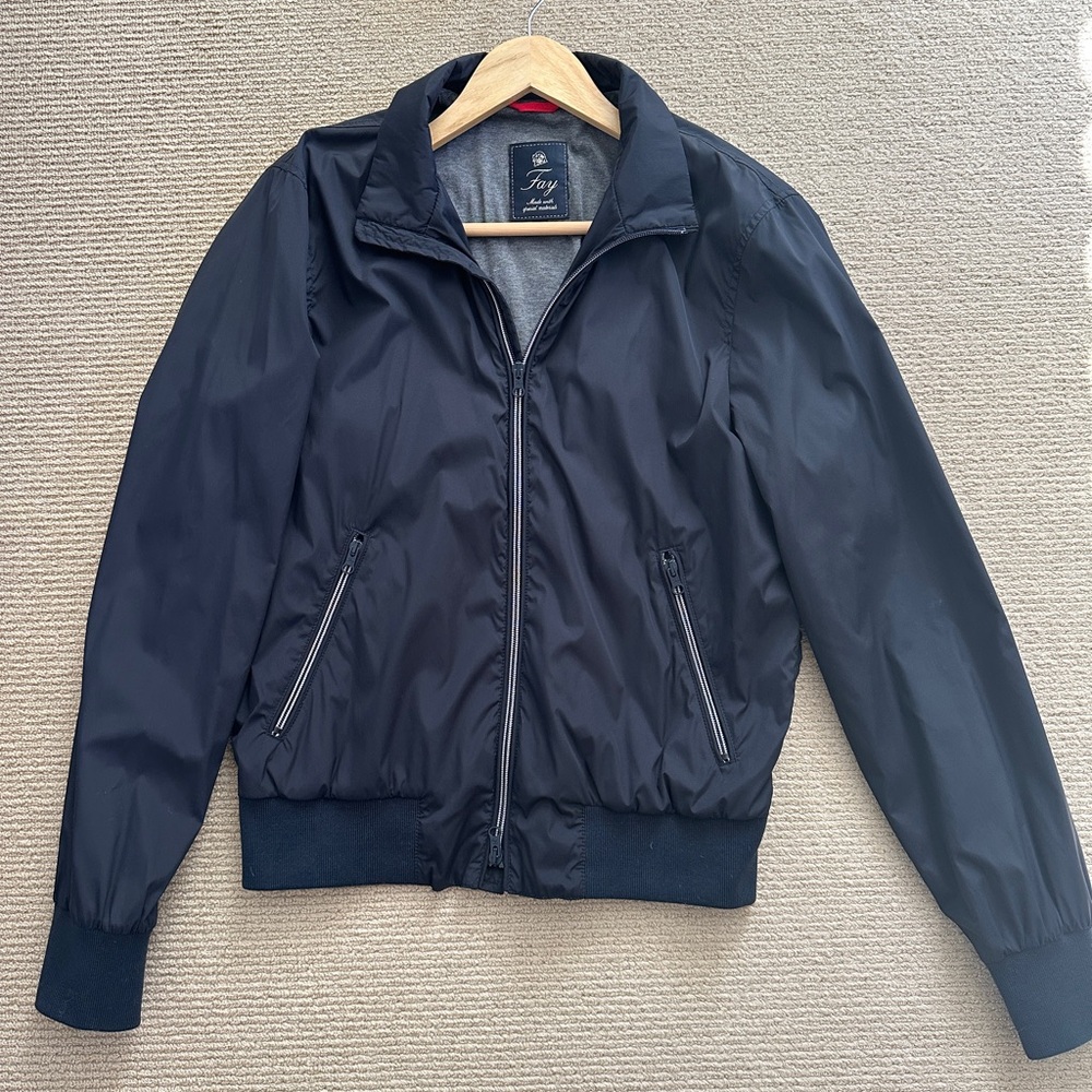Fay light bomber navy jacket - Size M